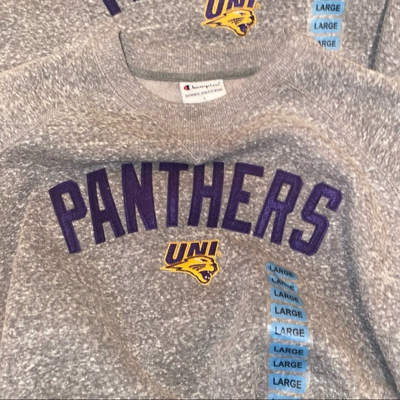 :::NWT:::Northern Iowa panthers college champion sweatshirt sz large men - Picture 6 of 9